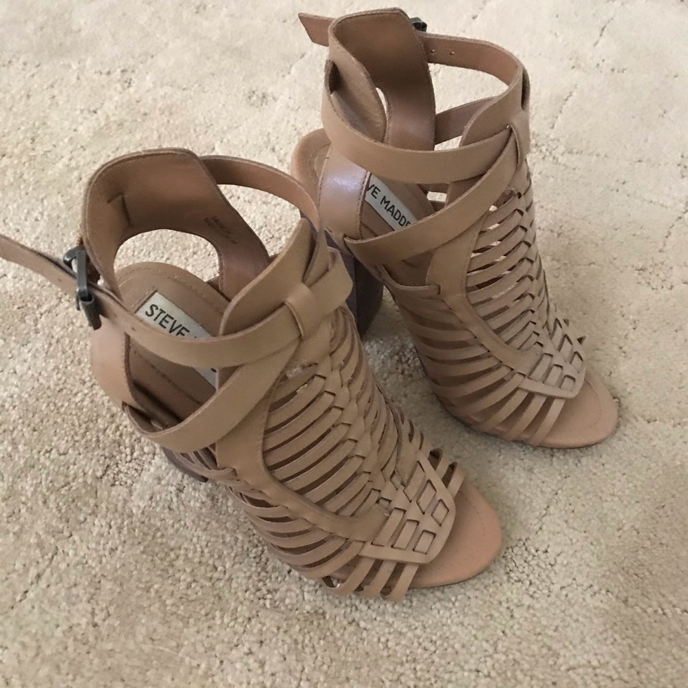 Steve Madden strappy sandals in tan
